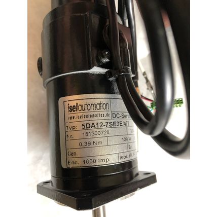 NEW ISEL AUTOMATION 5DA12-7SE3E/477 DC-SERVOMOTOR. 2.3A 3000RPM, 120W,BV