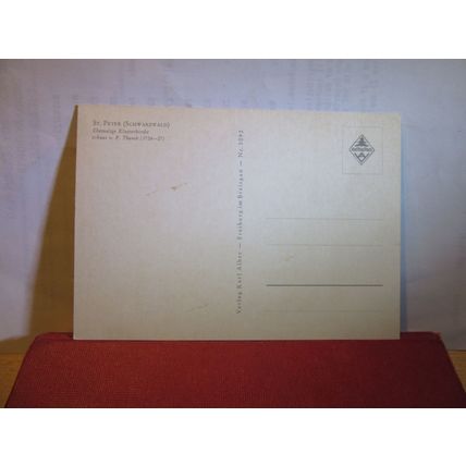 ABBEY OF St. PETER, SCHWARZWALD, BLACK FOREST, GERMANY, unused postcard =