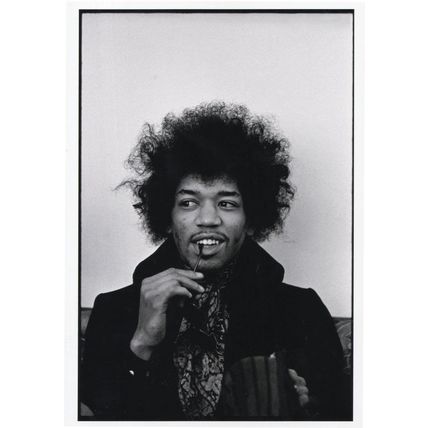 Jimi Hendrix By Linda McCartney 1968 New York Bromide Photo Postcard