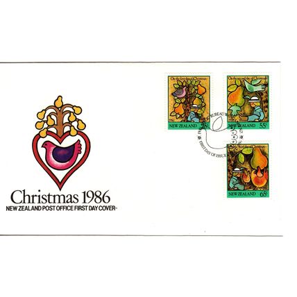New Zealand 1986 Christmas , First Day cover