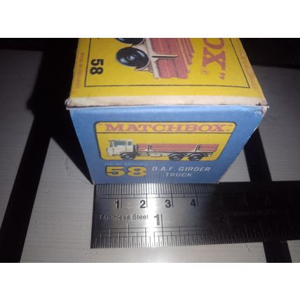 Matchbox - No58 DAF Girder Truck - OVERSIZE PROMOTION BOX -