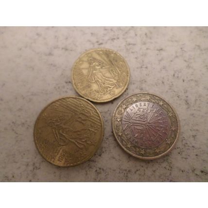 France - 7 different - euro cent coins - dated 1999 - 1,2,5,10,20,50 cent,1 euro