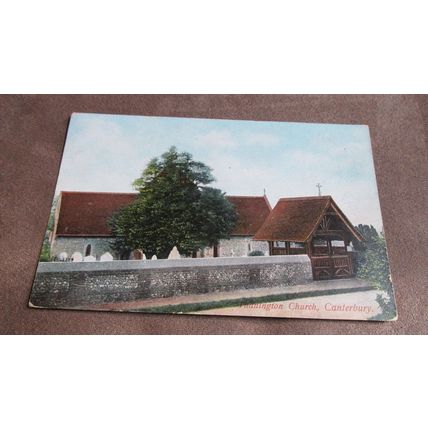 Early Hartmann Postcard - Thanington Church, Canterbury - Kent