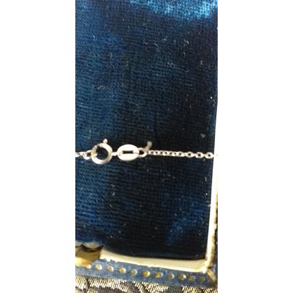 Vintage 1980-s Black Pearl Silver Pendant on 18 inch Chain - Beautiful!