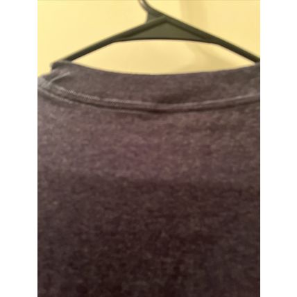 Hanes Beefy Tee Men's Long Sleeve T-Shirt 1/4 Button Blue Size 3XL