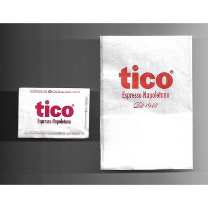Tovagliolino da Caffè e Bustina Zucchero Vuota - tico
