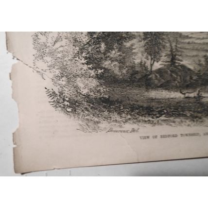 1854 Lake George From Top of Fort George Caldwell Village + Bedford Township PA