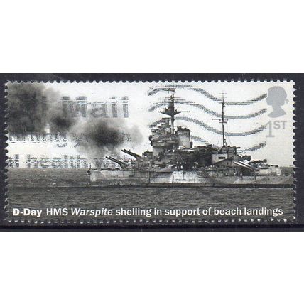 GB 2019 75th Anniversary of D-Day - HMS Warspite 1st Used