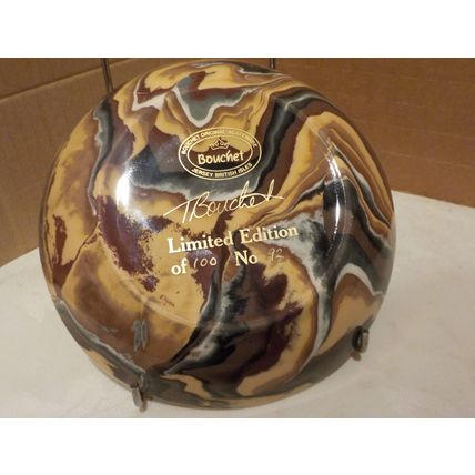 Limited Edition Vintage Agateware by Brouchet Large Trinket Dish