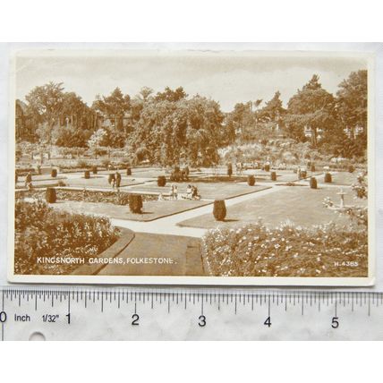 1950s postcard Kingsnorth Gardens, Folkestone