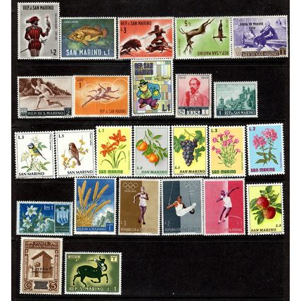 San Marino collection of 25 commemoratives.