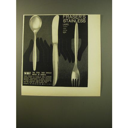 1961 Fraser's Laurel Flatware Advertisement
