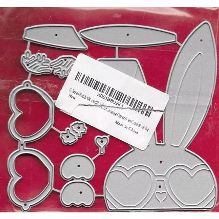 Rabbit Die Set. App 10x9cm. Ref:038. Die Cutting Cardmaking Scrapbooking Crafts