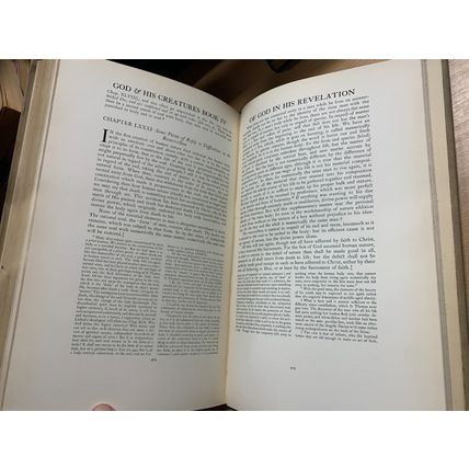 1905 "OF GOD AND HIS CREATURES" ST THOMAS AQUINOS 2.5kg HEAVY ANTIQUE BOOK (P12)