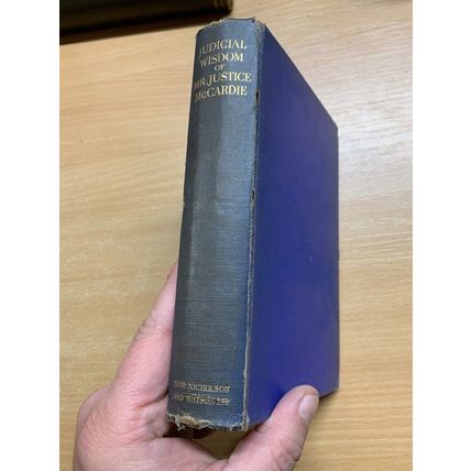 1932 "JUDICIAL WISDOM OF MR JUSTICE McCARDIE" 1ST EDITION HARDBACK BOOK (P3)