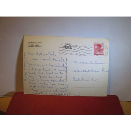 BASIN, VIAREGGIO, ITALY. used vintage postcard 1962 pm =