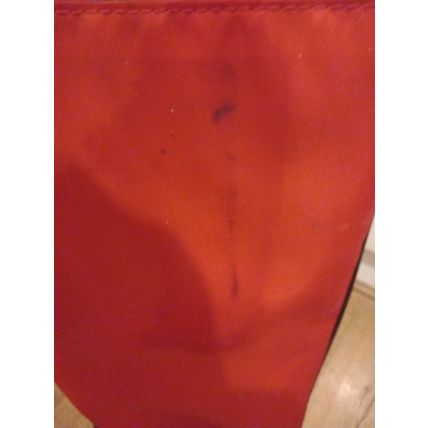 Vintage Malibu Pencil Sunday Carry Weekend Golf Bag Red & Shoulder Strap small