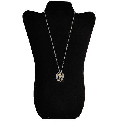 Angel Wings Cross Necklace 2 Tone Color Christmas Birthday Gift A69