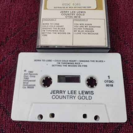 Jerry Lee Lewis - Country Gold - Released 1982 - Cassette Tape - Used