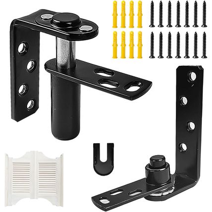 Saloon Door Hinges Kit, Double Swing Hinges, Self-Return Swinging Door Hinge, St