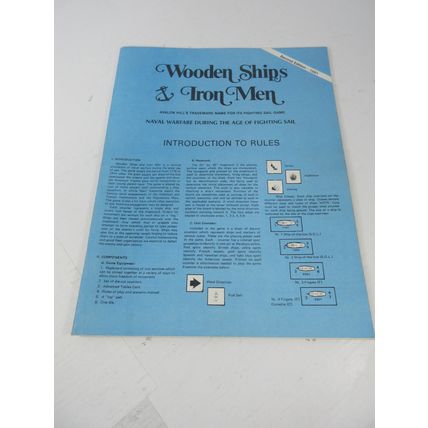 Wooden Ships & Iron Men - Vintage Avalon Hill Board Game - Missing 4 Pieces