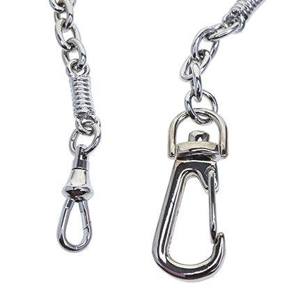 Pocket Watch Chain Albert Chain Heavy Figaro Curb Link Chain Swivel Lobster Clip