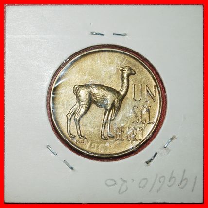 Ⰶ VICUGNA (1966-1975):PERU★1 SOL DE ORO 1967 CORNUCOPIA UNC★LOW START★NO RESERVE