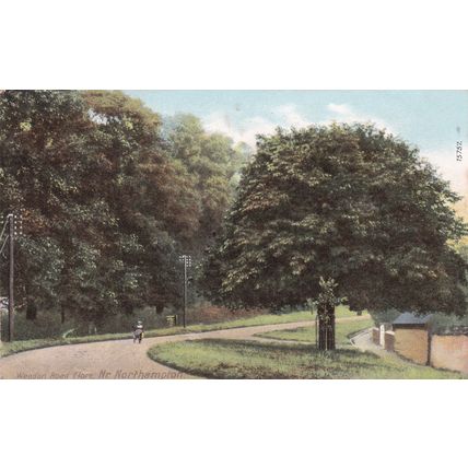 EC803 NORTHAMPTON - WEEDON ROAD FLORE . PRINTED POSTCARD