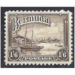 Bermuda 1935 SG106d 1/6d Brown Mounted Mint ..
