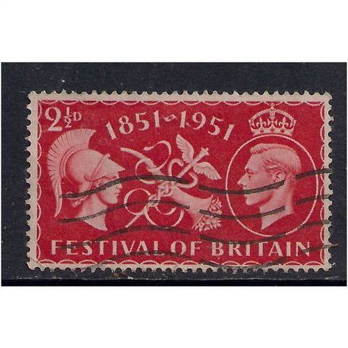 GB 1951 KGV1 2 1/2d Scarlet Festival Britain SG 513.(G803 )