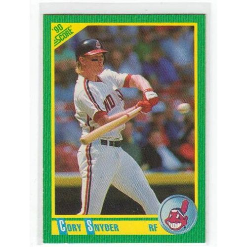 1990 Score Cory Snyder baseball card #10 – Indians