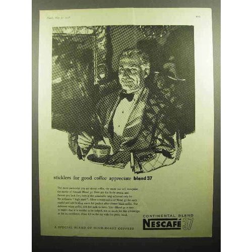 1958 Nescafe Continental Blend 37 Coffee Ad