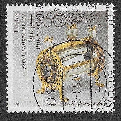 GER 1988 50pf+ 25 'PRECIOUS METALWORK' FINE USED (EBID53-734)