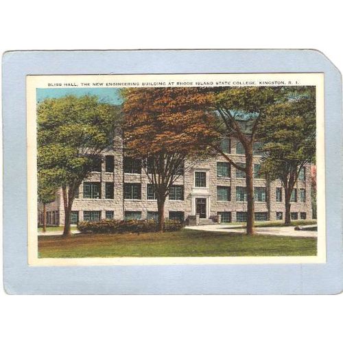 Rhode Island Kingston Bliss Hall Rhode Island State College~626