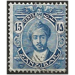 Zanzibar 1914 SG266 15c Deep Ultramarine Mounted Mint . ..