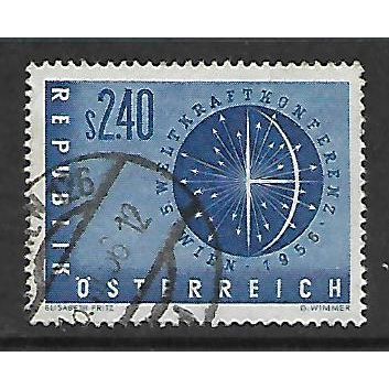 AUSTRIA 1956 5th WORLD POWER CONFERENCE 2s.40 BLUE SG 1283 FINE USED