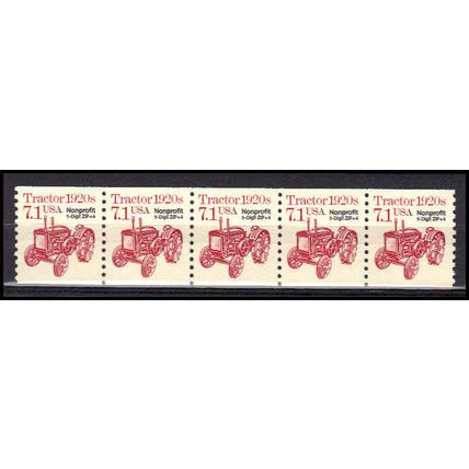 2127b 7.1c Tractor Very Fine MNH Dry Gum PNC 1/5 X0885