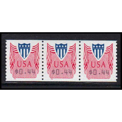 CVP33 44c Shield Very Fine MNH Strip of 3 PA5356