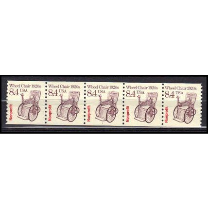 2256 8.4c Wheel Chair Fine MNH Dry Gum PNC 1/5 X3028
