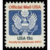 O129 13c Eagle Fine MNH G0588