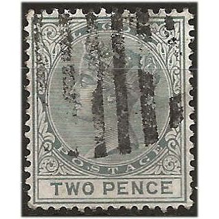 Lagos 1884 SG23 2d Grey Wmk Crown CA Good+ Used ..