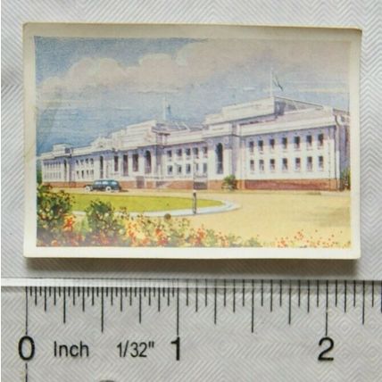 1930s Nestle's Pictorial World Atlas stamp No. 51 Parliament House, Canberra