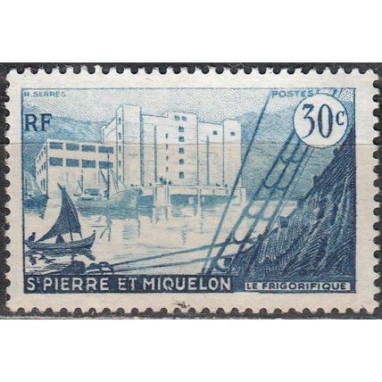 Saint-Pierre & Miquelon 1955 Michel 375 O Cote (2007) 1.00 € Le frigorifique