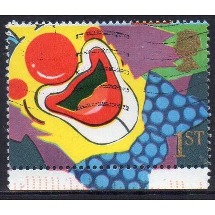 GB 1991 Greetings - Smiles - Clown 1st Used