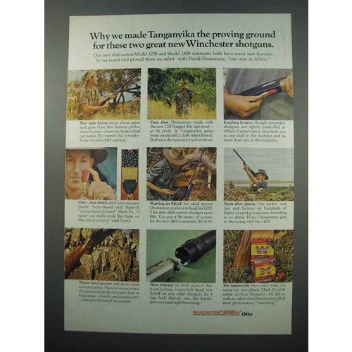 1965 Winchester Model 1200 and 1400 Shotgun Ad