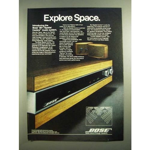 1980 Bose 901 / Spatial Control Music System Ad - Explore Space