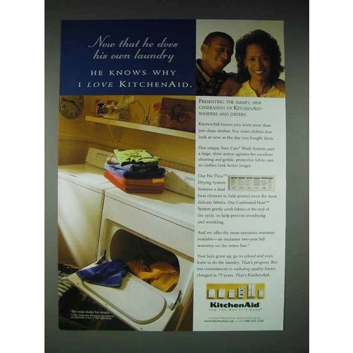 1997 KitchenAid Washer and Dryer Ad - Why I Love