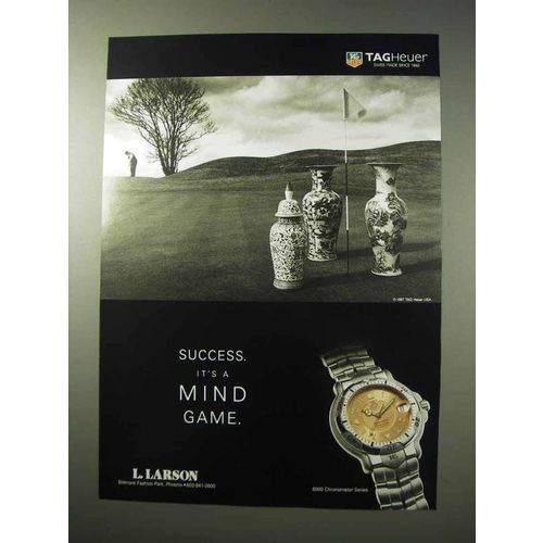 1997 Tag Heuer 6000 Chronometer Series Watch Ad