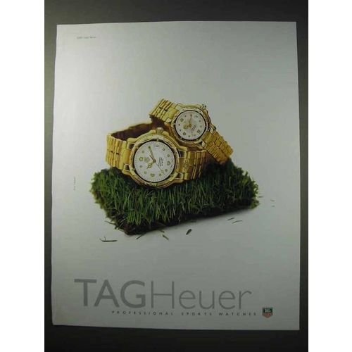 1997 Tag Heuer 6000 Gold Series Watch Ad