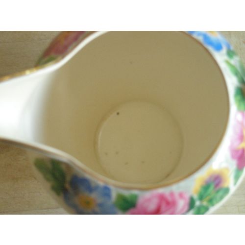 Vintage Royal Cauldon Large Floral Milk Jug